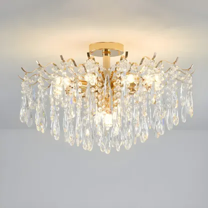 Multi-Light Luxury Crystal Chandelier with Elegant Design Image - 13
