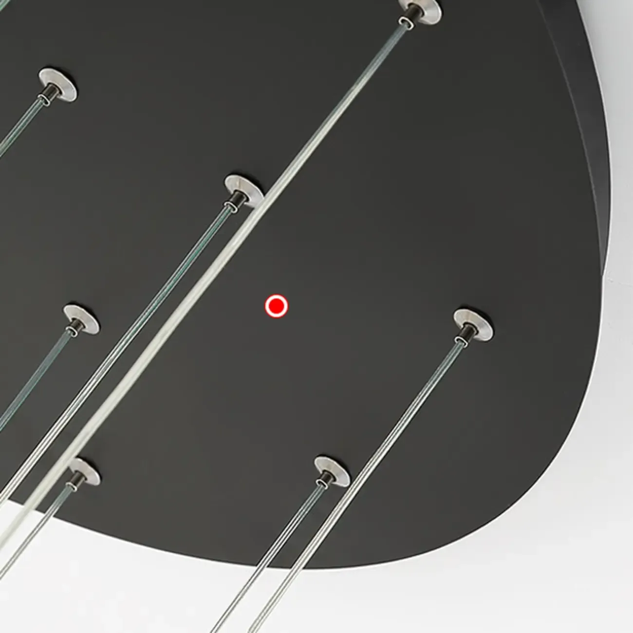 Customizable Gold Ring LED Cluster Pendant Light for Staircase Image - 22