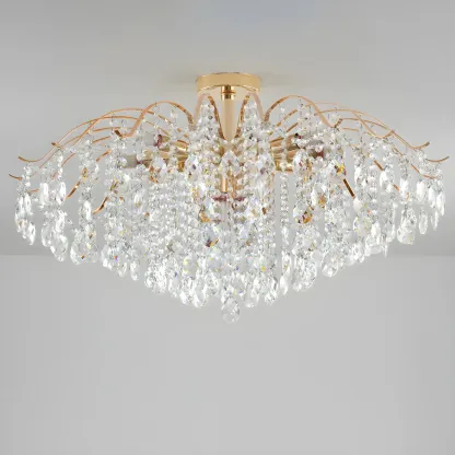 Multi-Light Luxury Crystal Chandelier with Elegant Design Image - 14