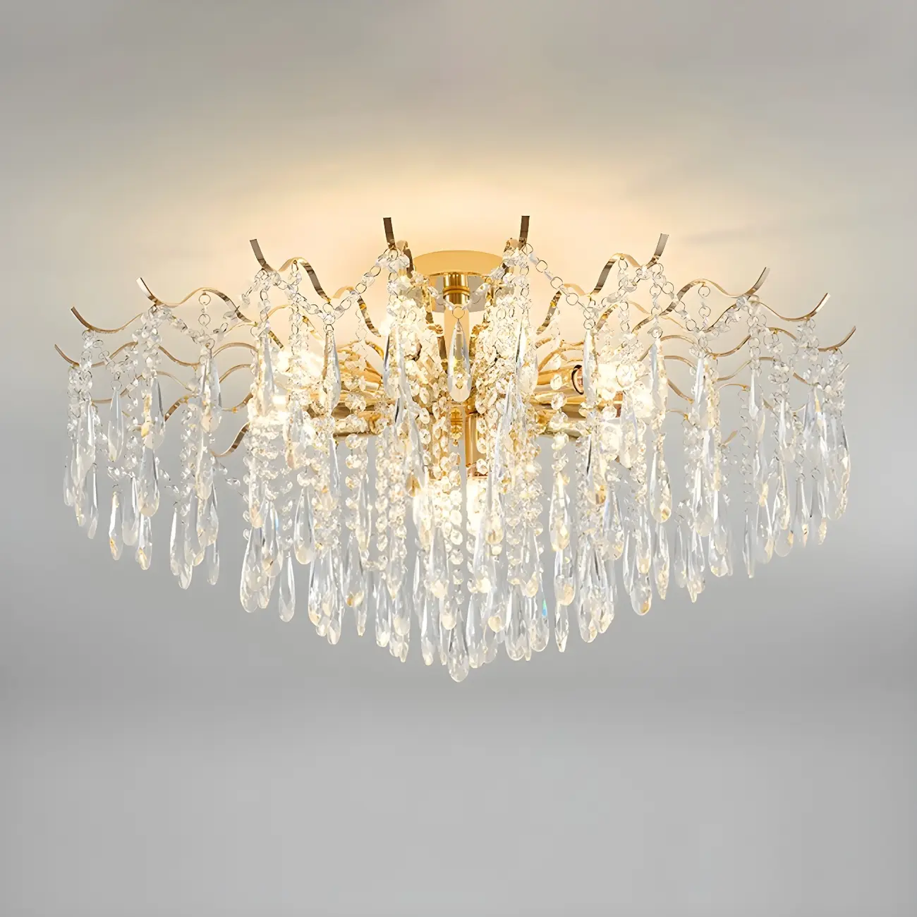 Multi-Light Luxury Crystal Chandelier with Elegant Design Image - 15 | homeyfad