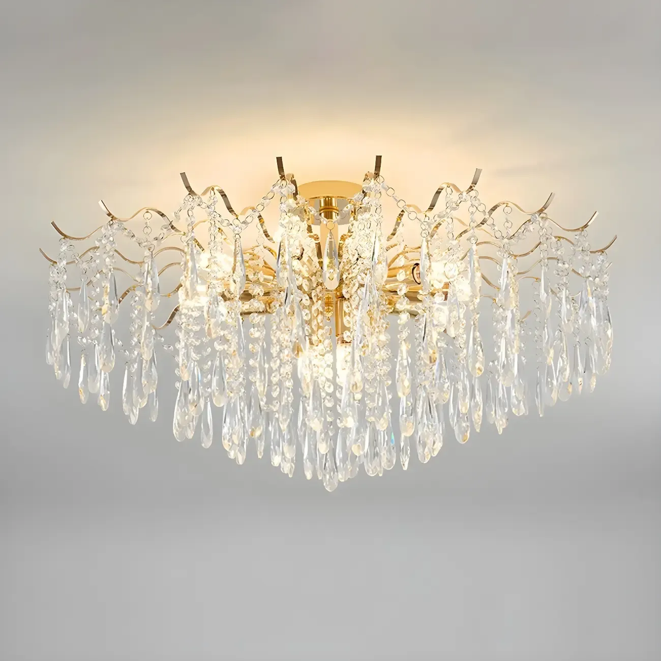 Multi-Light Luxury Crystal Chandelier with Elegant Design Image - 15