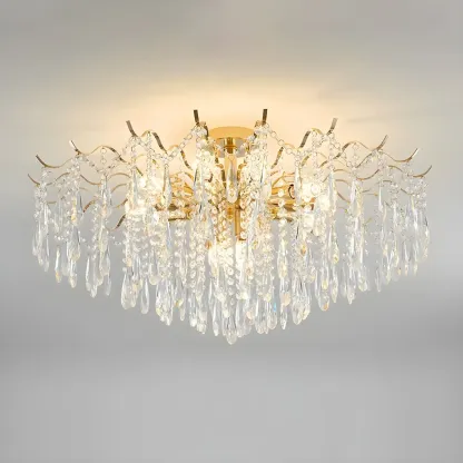 Multi-Light Luxury Crystal Chandelier with Elegant Design Image - 15