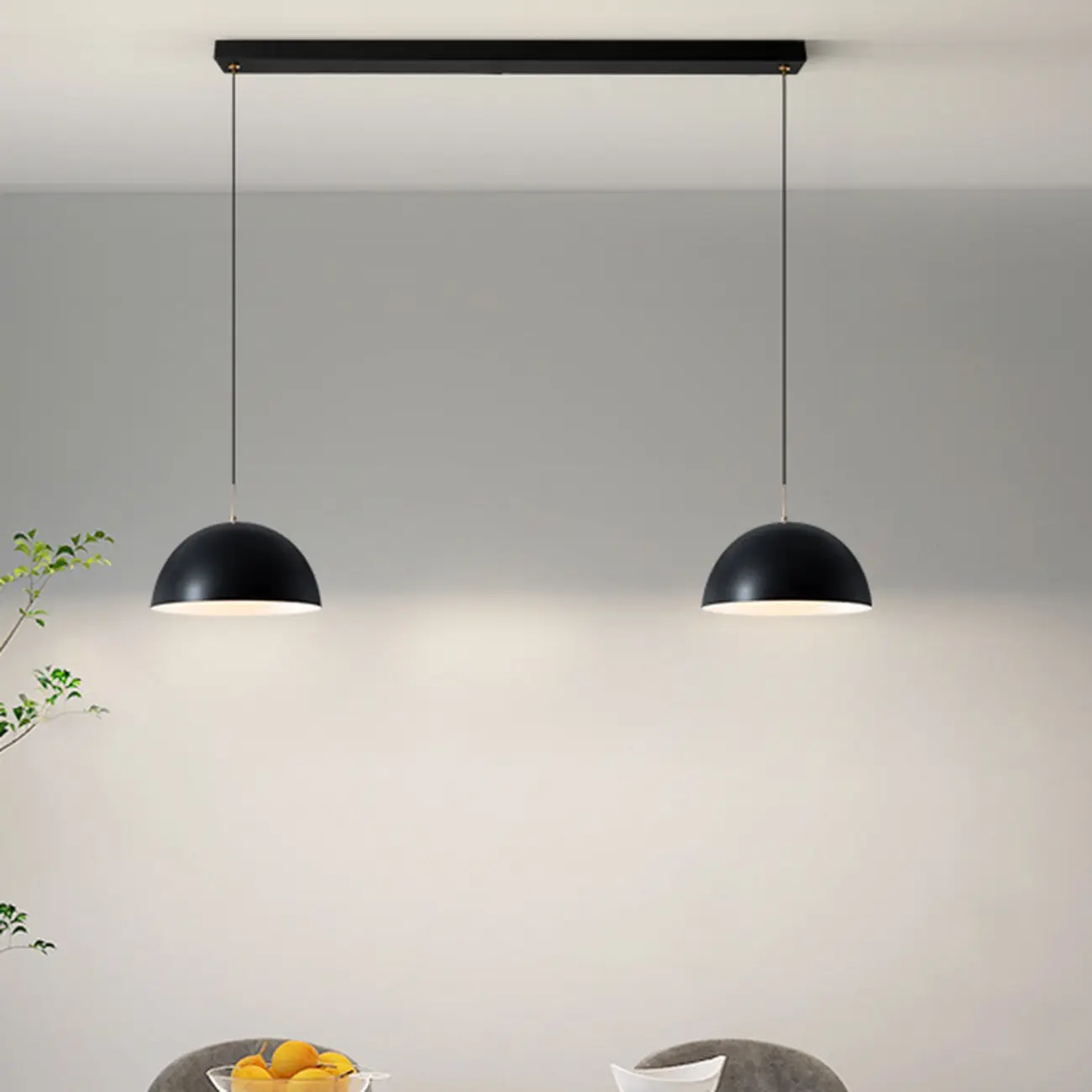 Nordic White Dome Metal Pendant Lamp for Dining Room Image - 20 | homeyfad