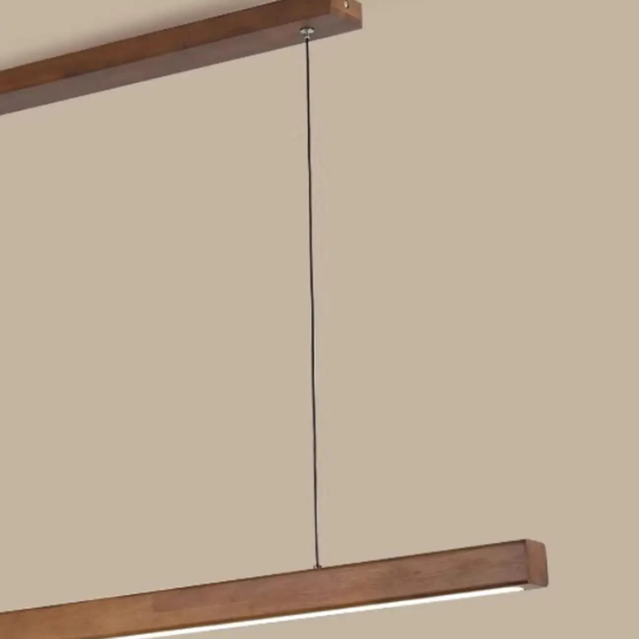 Walnut Wood Rustic Island Light in Rectangular Shape  Image - 11 | homeyfad