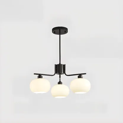 Modern Glass Globe Chandelier Adjustable Hanging Length Image - 6