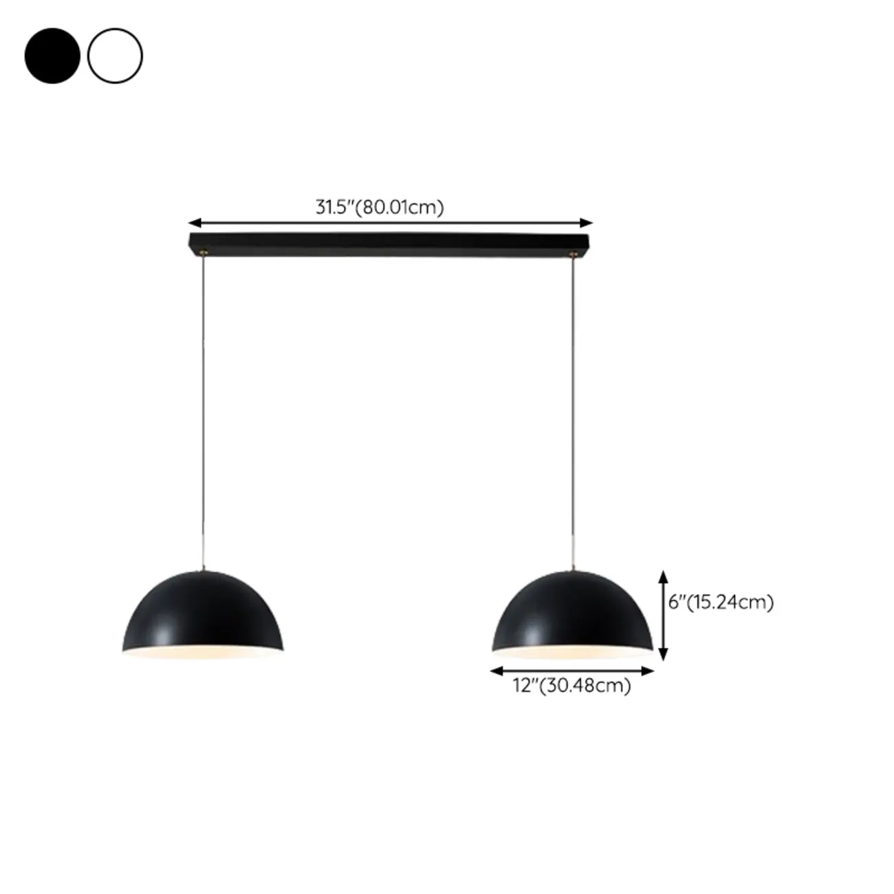 Nordic White Dome Metal Pendant Lamp for Dining Room Image - 22 | homeyfad