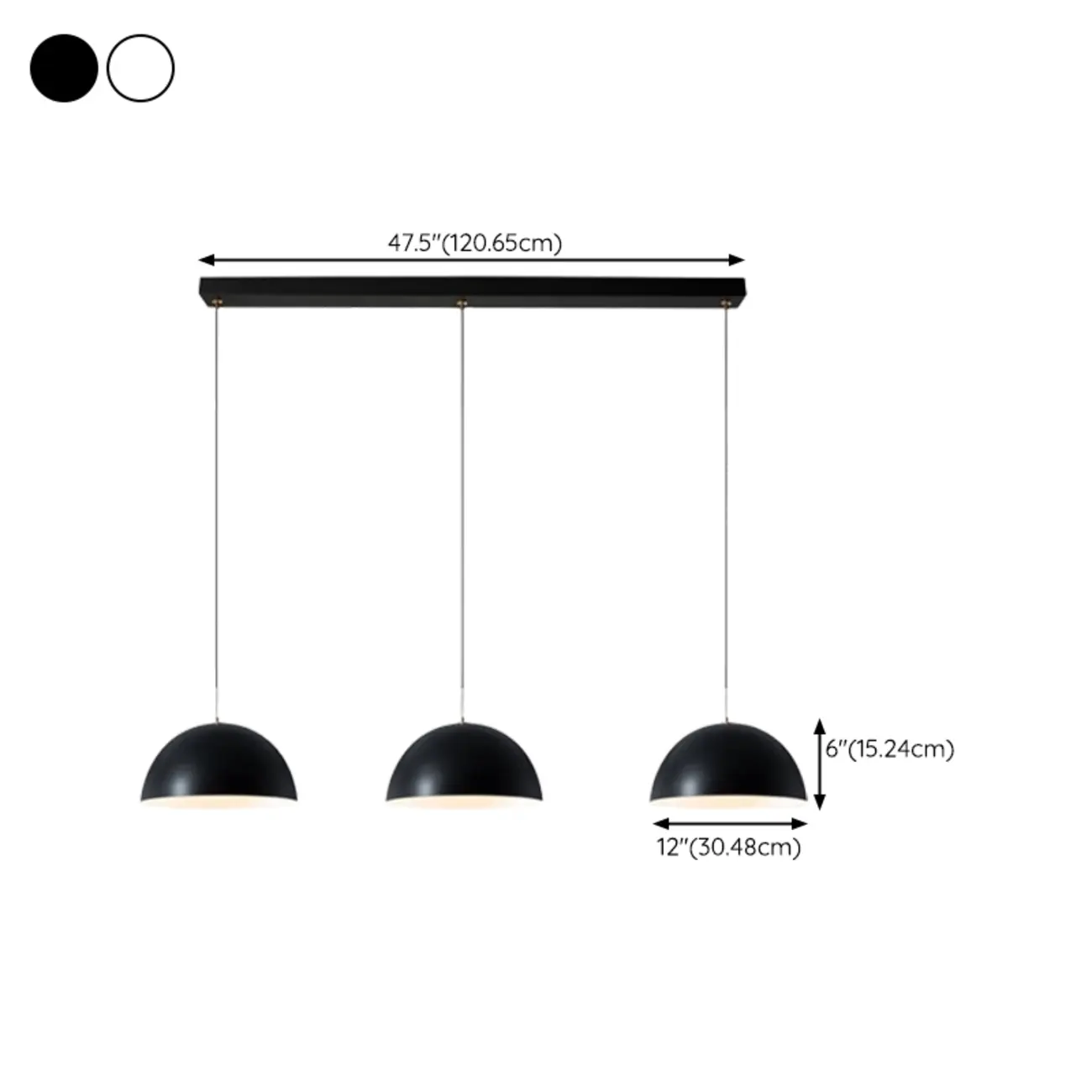 Nordic White Dome Metal Pendant Lamp for Dining Room Image - 23 | homeyfad