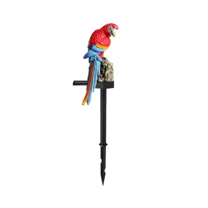 Colorful Stake Solar Parrot Shaped LED Landscape Lighting Image - 4