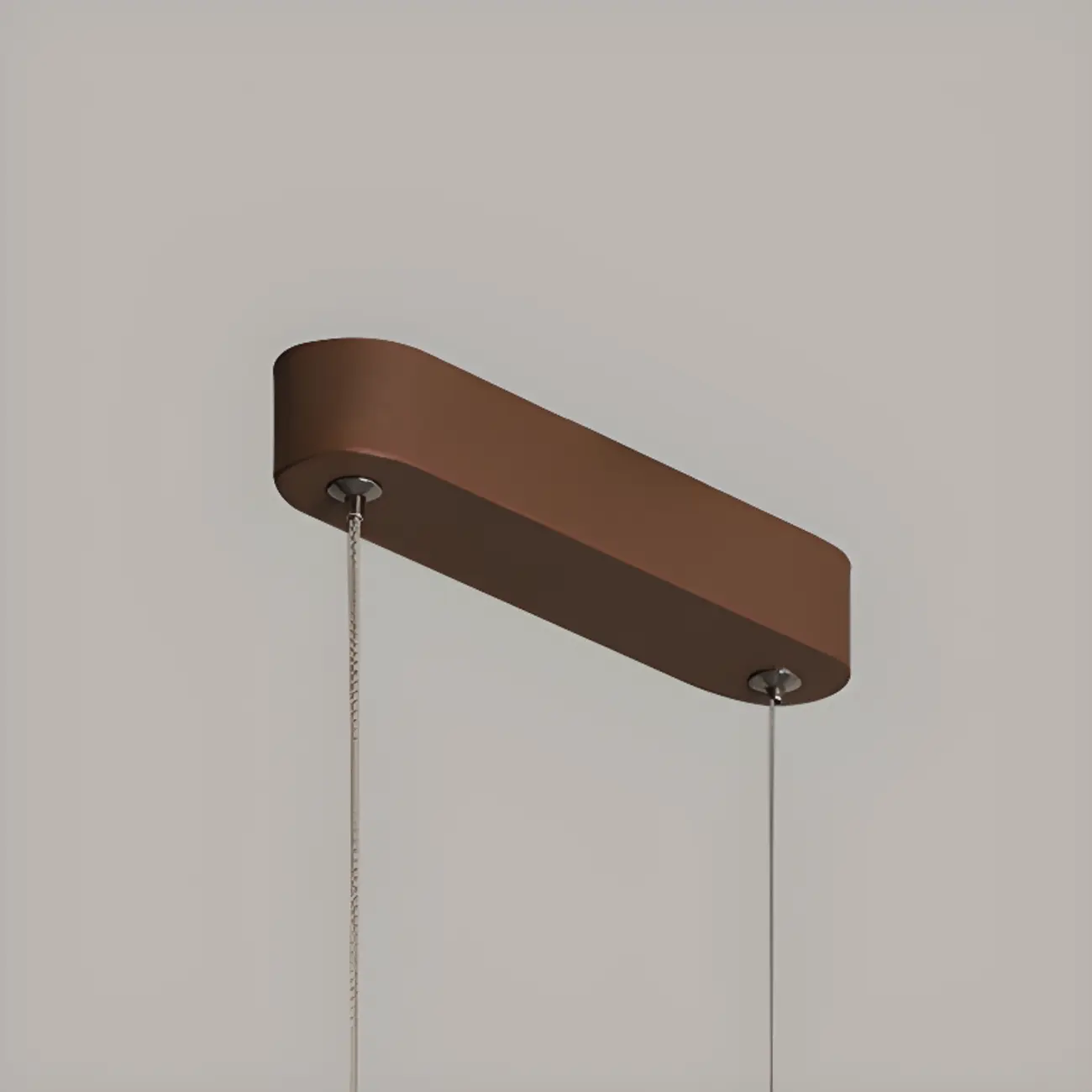 Simple Brown Silica Gel Rectangular LED Island Light for Kitchen Image - 6 | homeyfad