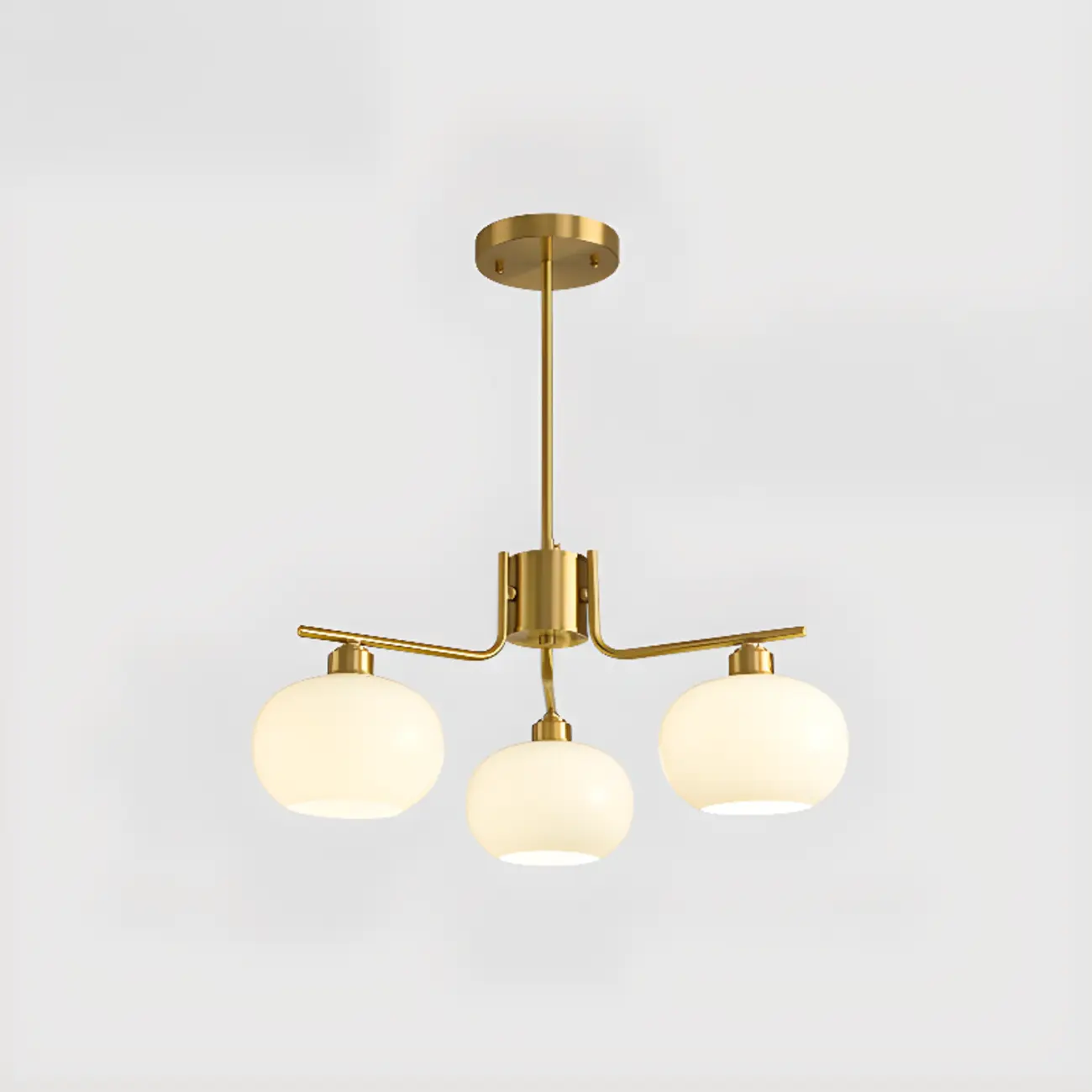 Modern Glass Globe Chandelier Adjustable Hanging Length Image - 9 | homeyfad