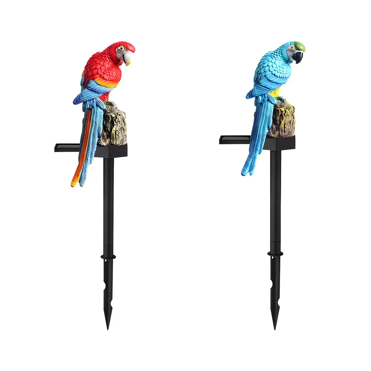 Colorful Stake Solar Parrot Shaped LED Landscape Lighting Image - 6