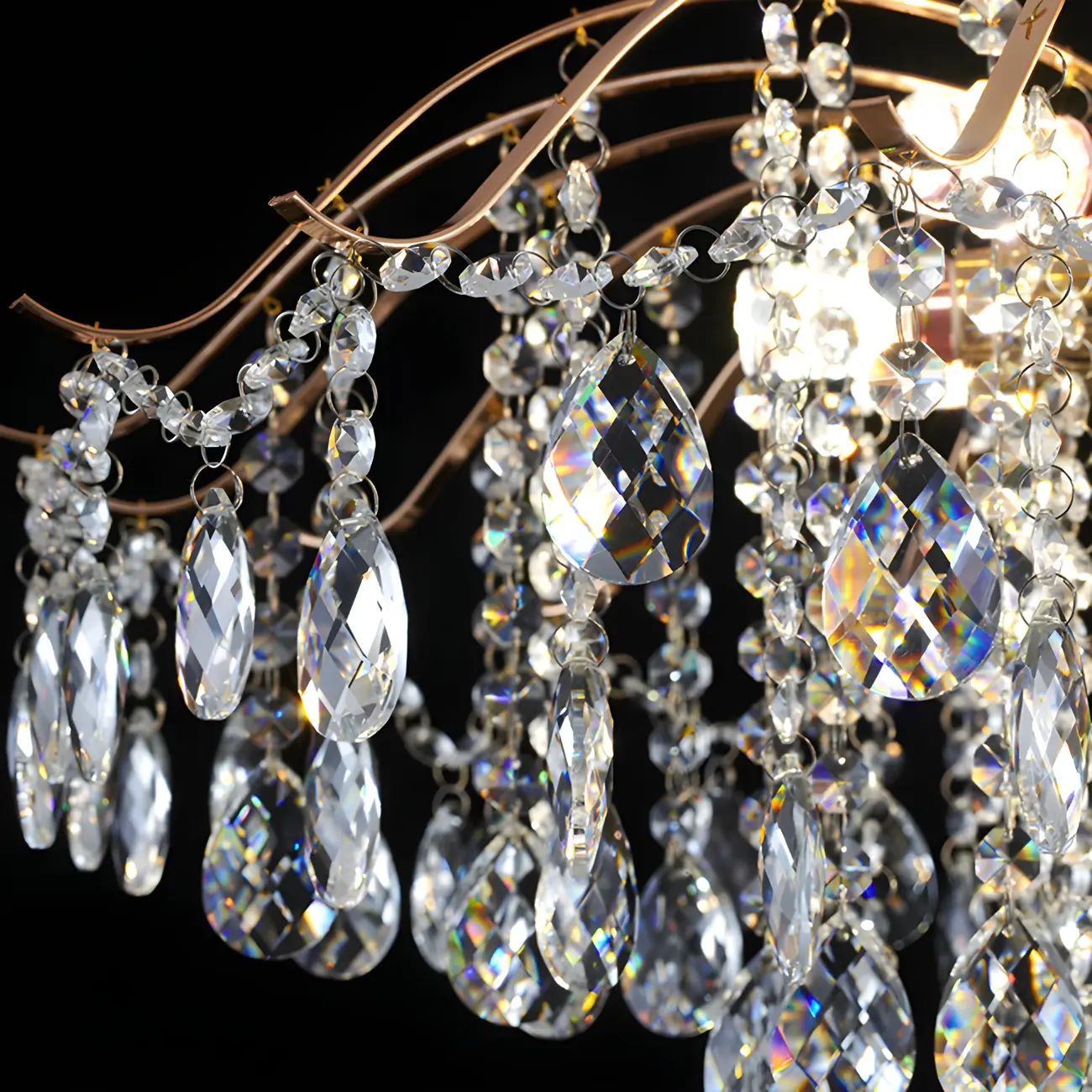 Multi-Light Luxury Crystal Chandelier with Elegant Design Image - 17 | homeyfad