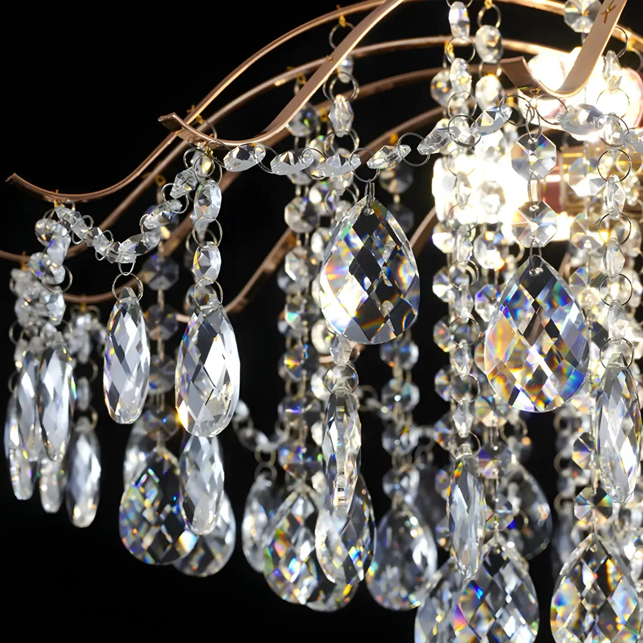 Multi-Light Luxury Crystal Chandelier with Elegant Design Image - 17