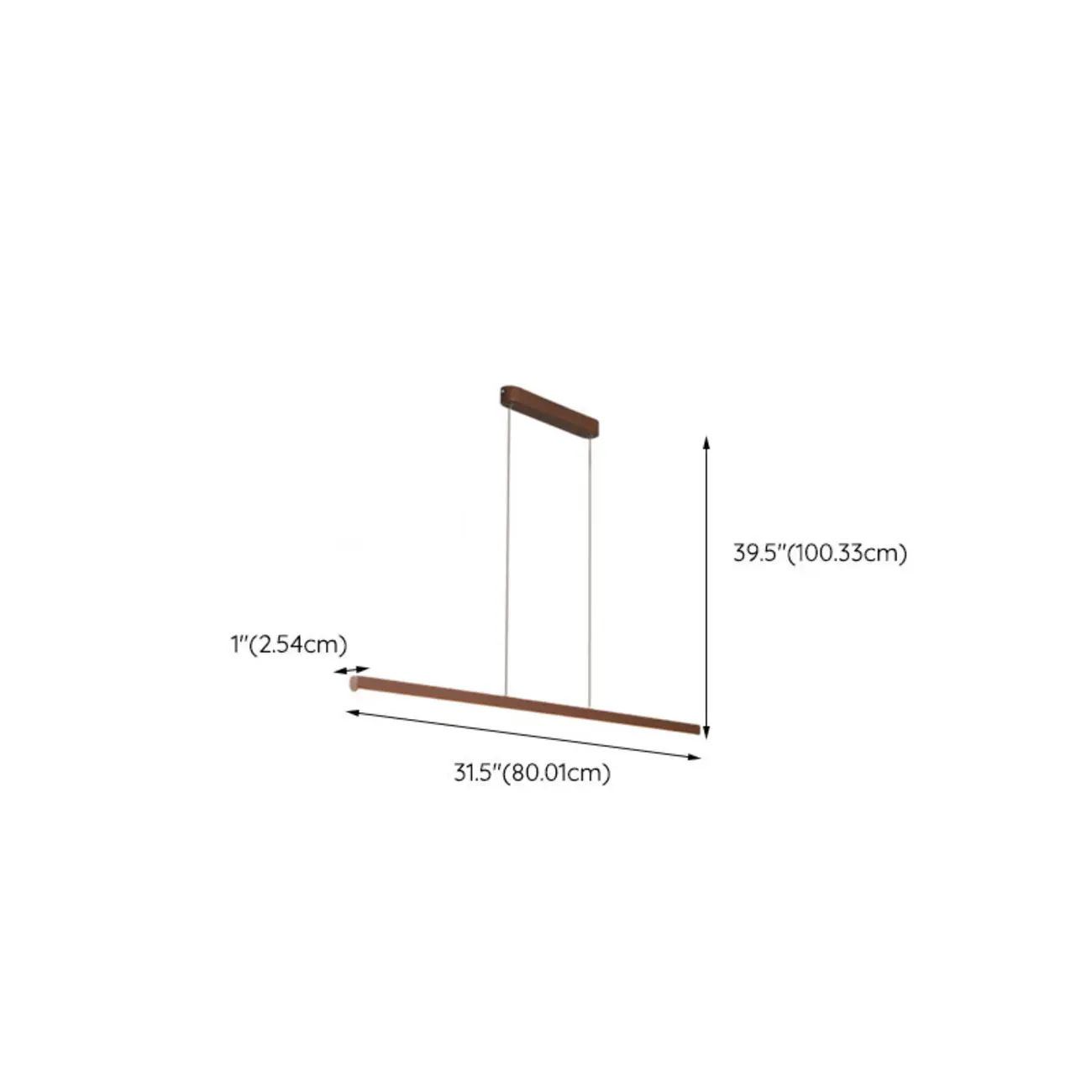 Simple Brown Silica Gel Rectangular LED Island Light for Kitchen Image - 10 | homeyfad