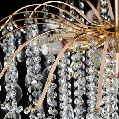 Multi-Light Luxury Crystal Chandelier with Elegant Design Image - 18