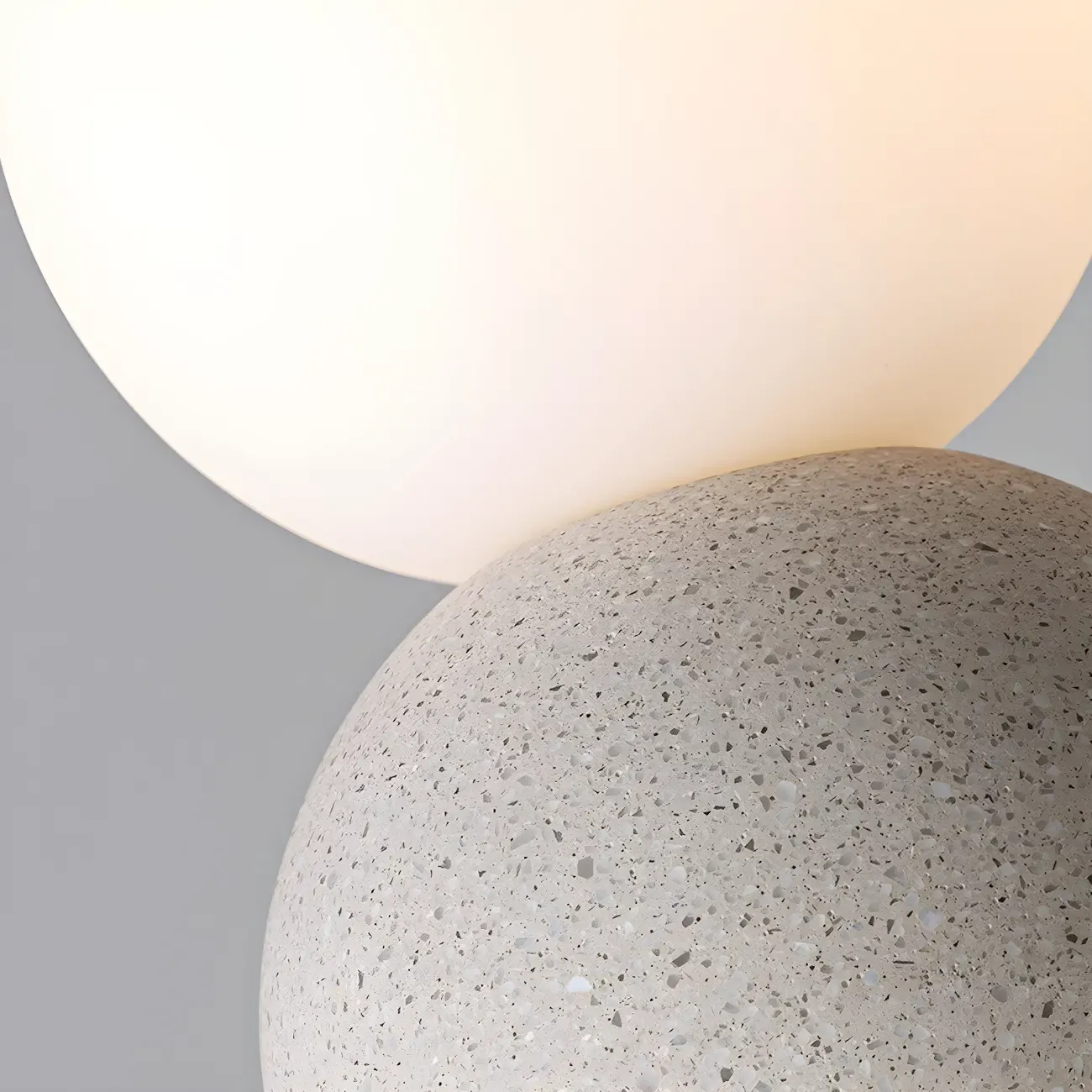 Minimalist Milky Glass Globe Pendant Lamp with Beaded Detail for Bedside Image - 12