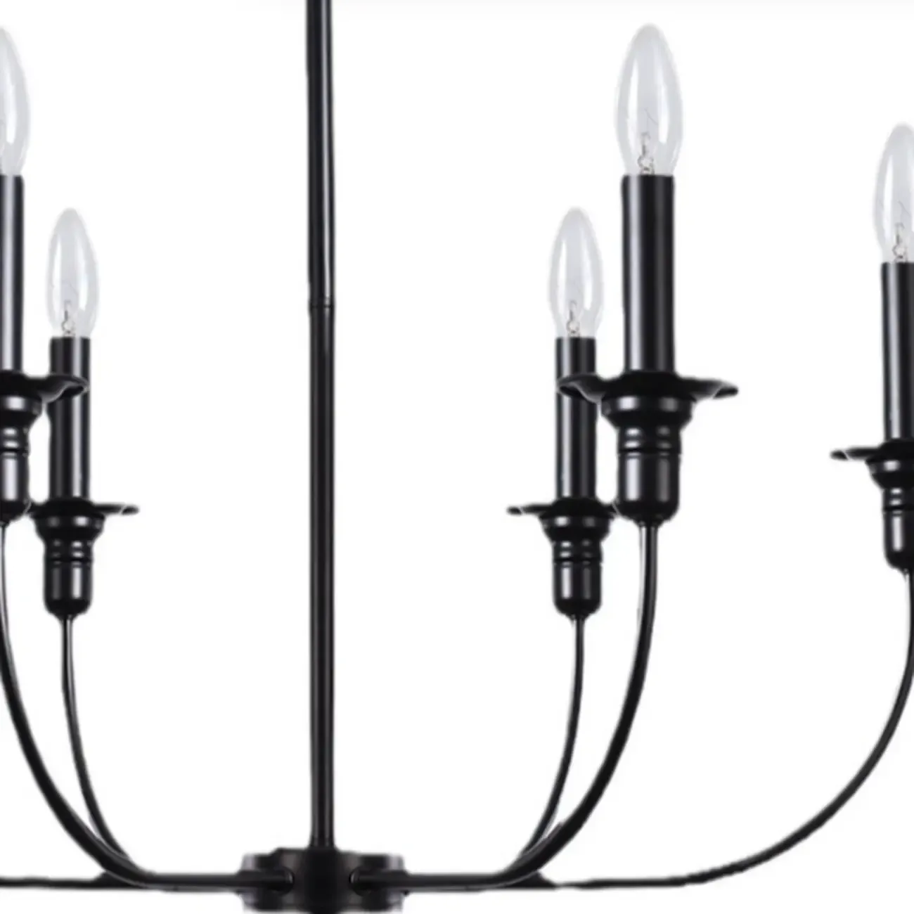 Industrial Black Chandeliers at Home with Adaptable Height Image - 8