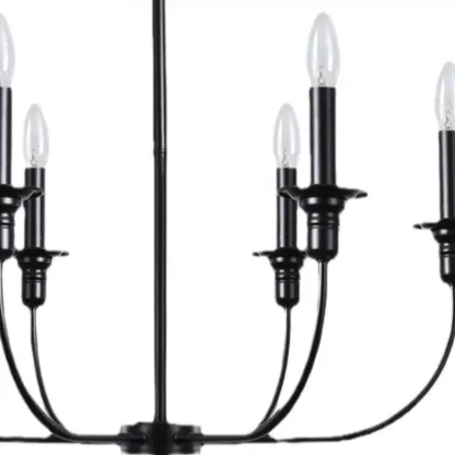 Industrial Black Chandeliers at Home with Adaptable Height Image - 8