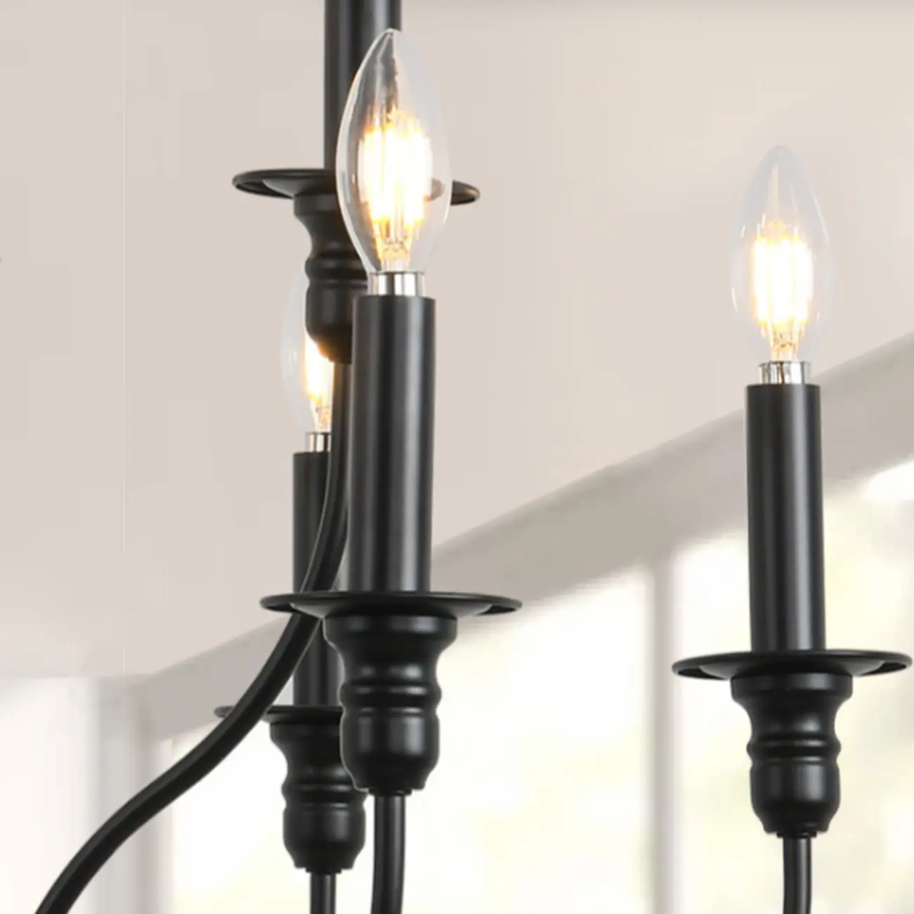 Industrial Black Chandeliers at Home with Adaptable Height Image - 9 | homeyfad