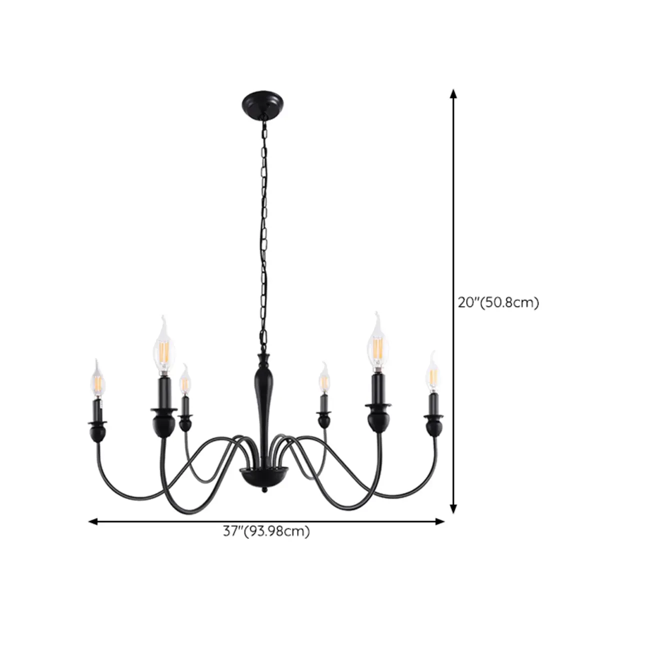 Industrial Black Chandeliers at Home with Adaptable Height #size | homeyfad