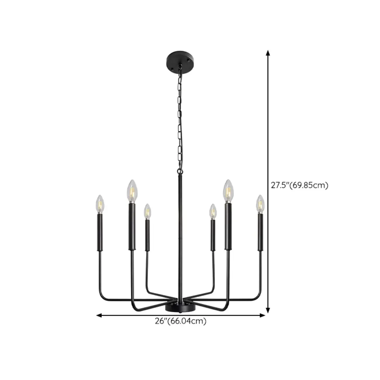 Industrial Black Chandeliers at Home with Adaptable Height Image - 11