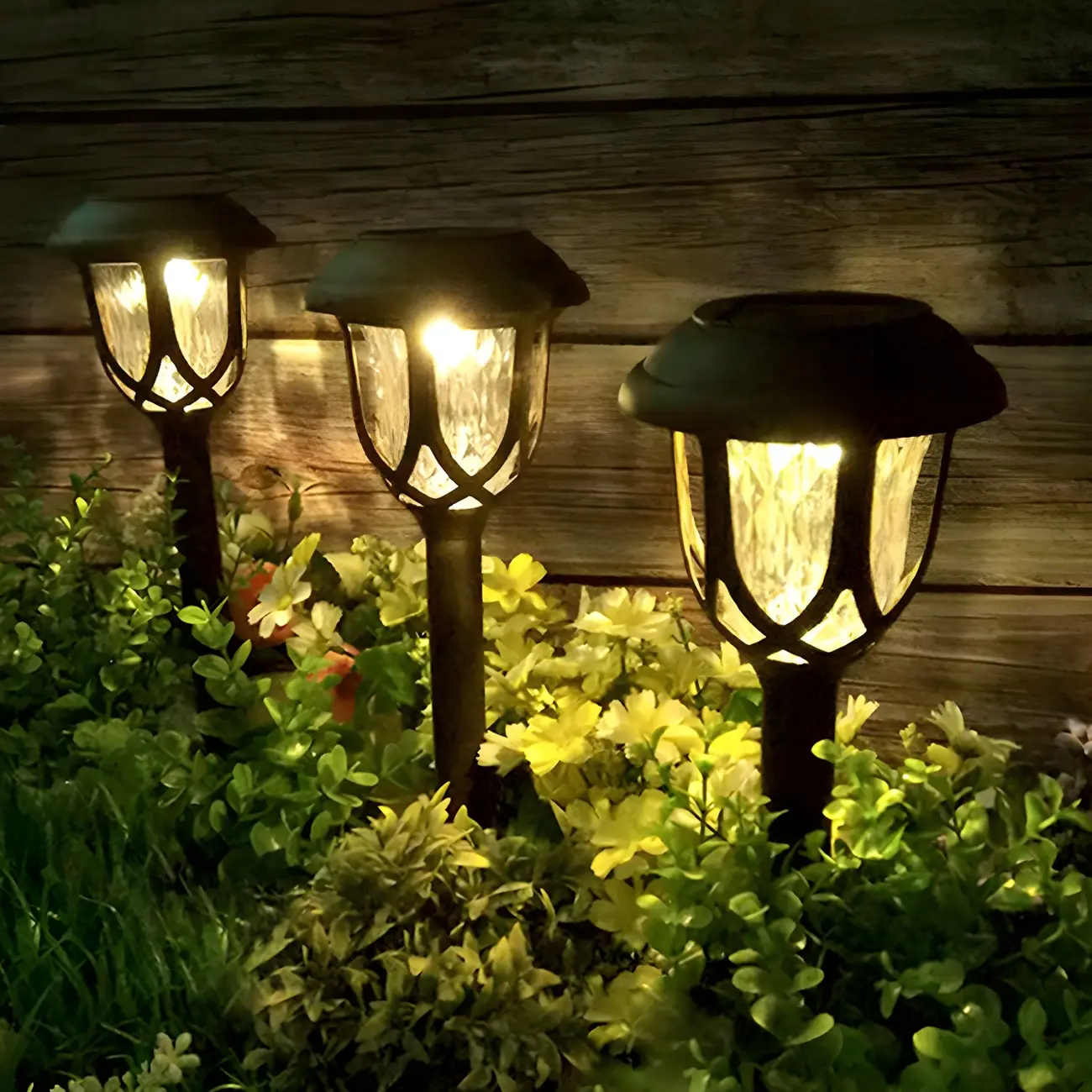 Solar LED Crystal Outdoor Bollard Lights for Gardens and Patios Image - 1 | homeyfad
