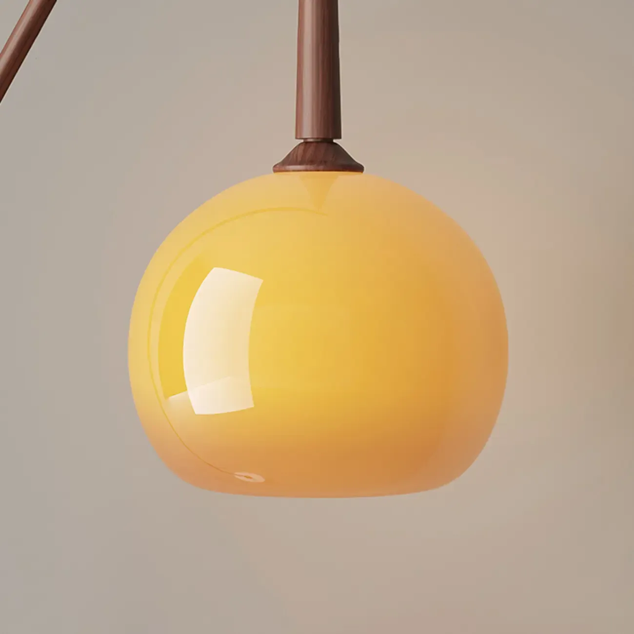 Modern Metal Globe Shade Floor Lamp with Marble Base Image - 11