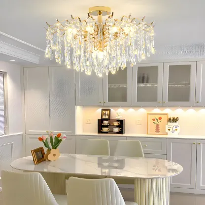 Multi-Light Luxury Crystal Chandelier with Elegant Design Image - 21