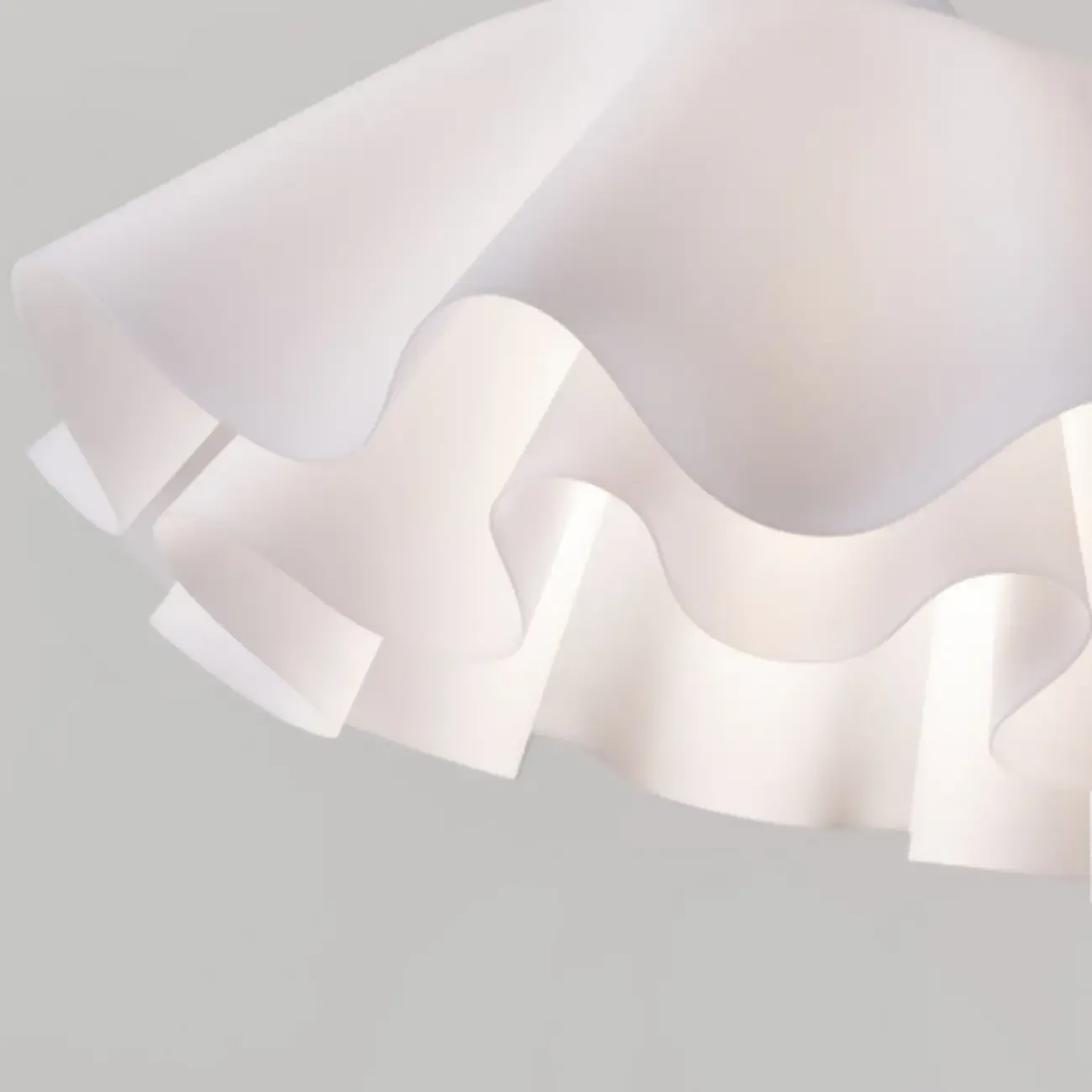 Layered Floral White Acrylic Pendant Light for Elegant Living Room Image - 8