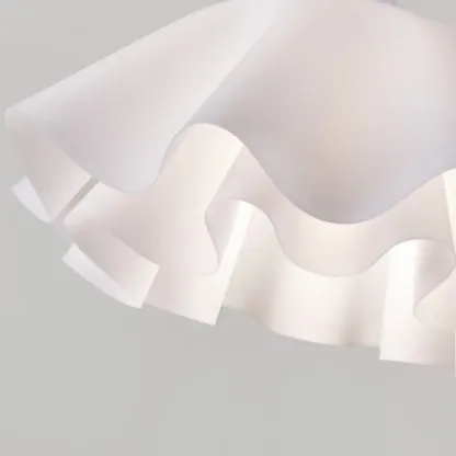 Layered Floral White Acrylic Pendant Light for Elegant Living Room Image - 8