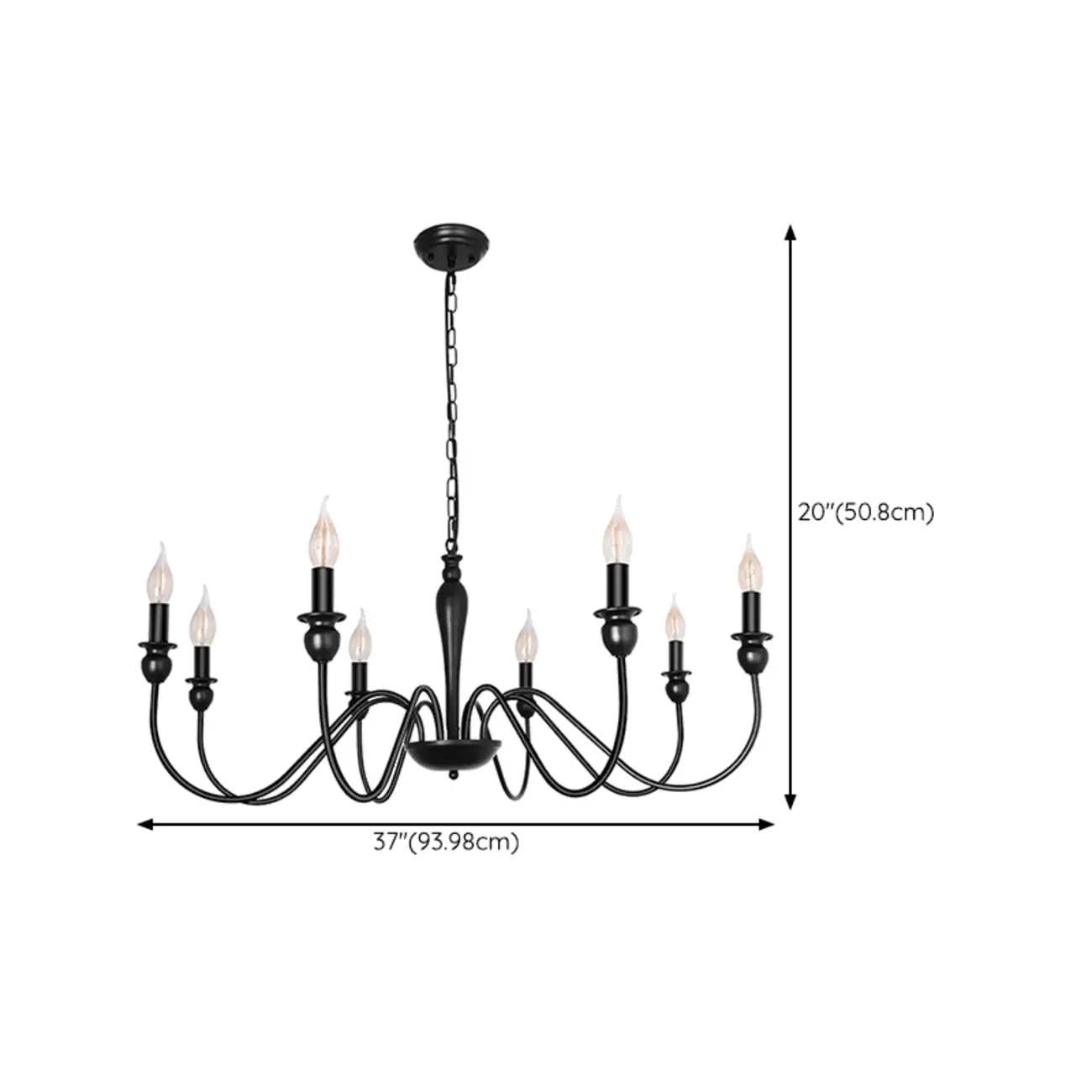 Industrial Black Chandeliers at Home with Adaptable Height Image - 12 | homeyfad
