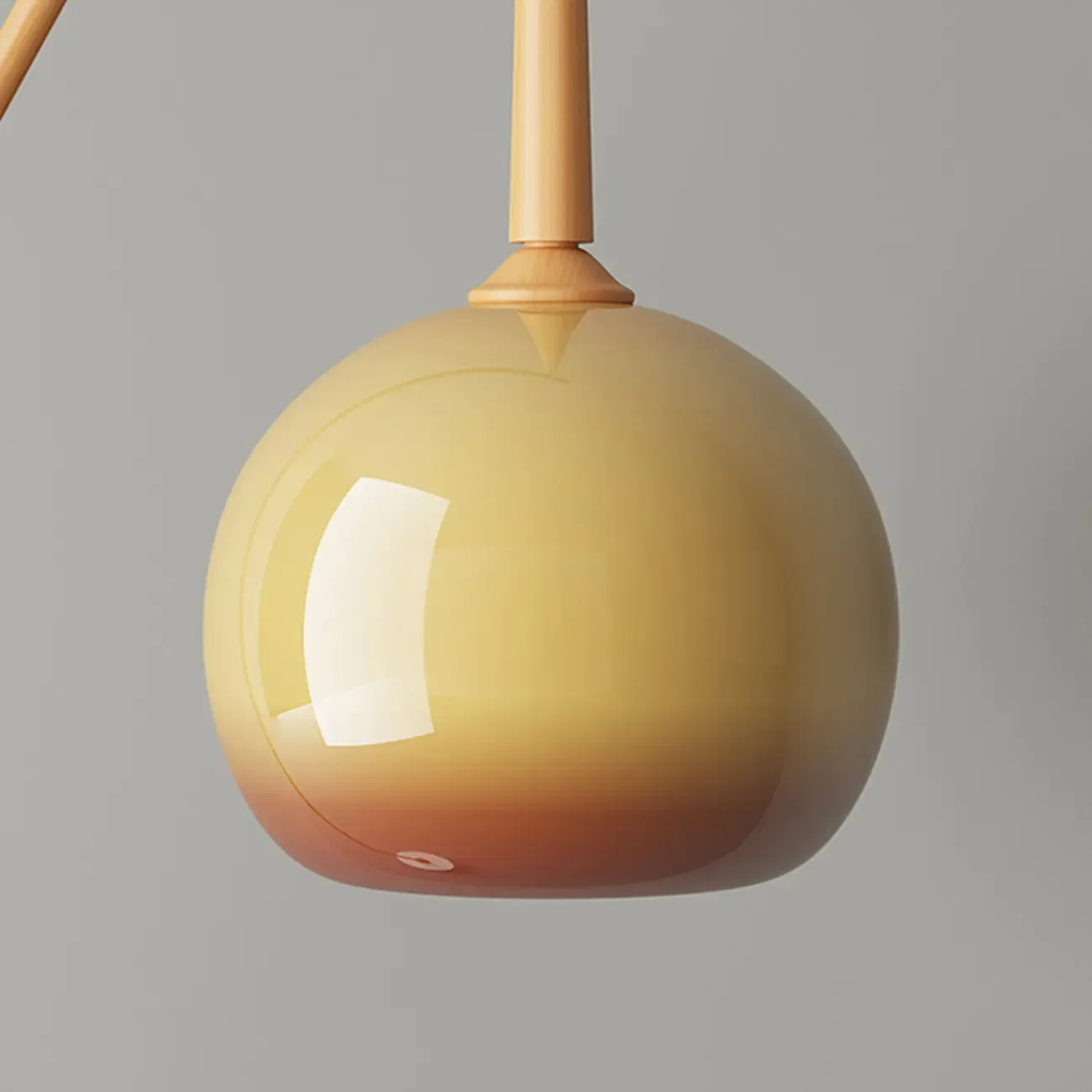Modern Metal Globe Shade Floor Lamp with Marble Base Image - 12