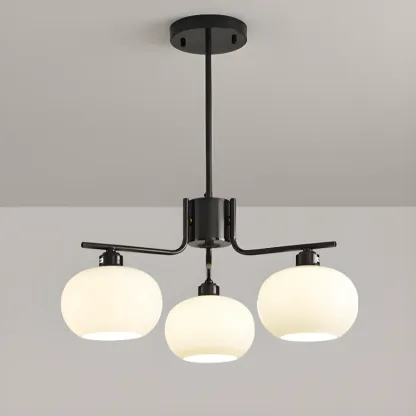 Modern Glass Globe Chandelier Adjustable Hanging Length Image - 17