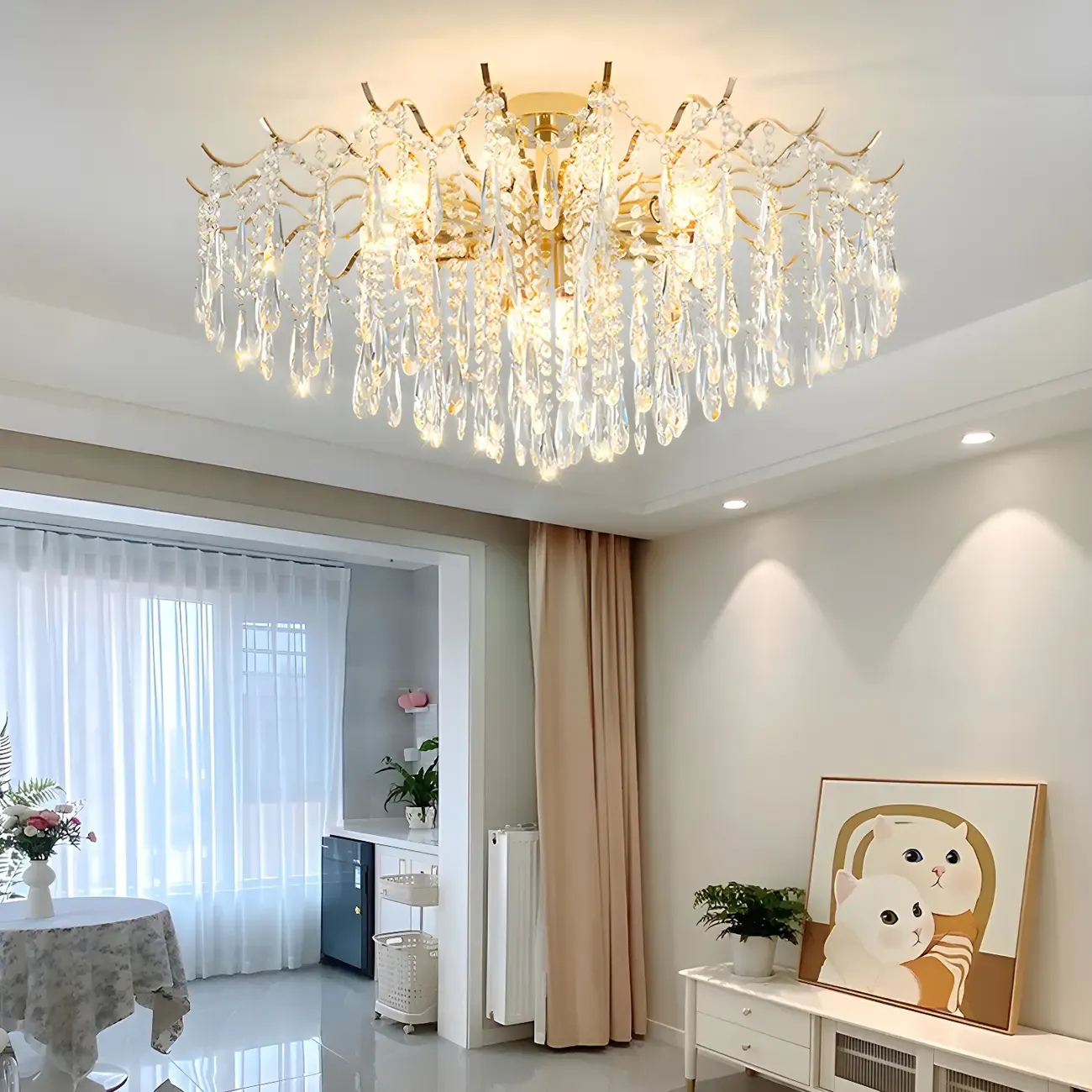 Multi-Light Luxury Crystal Chandelier with Elegant Design Image - 23