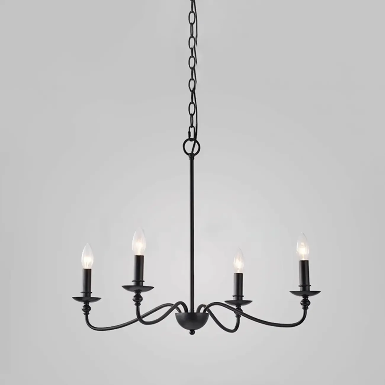 8-Light Vintage Elegant Candle Chandelier for Living Room Image - 2