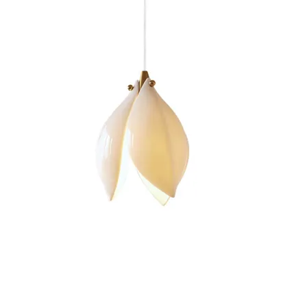 Elegant Ceramic Bud Shape LED Pendant Lamp for Modern Living Room Image - 5
