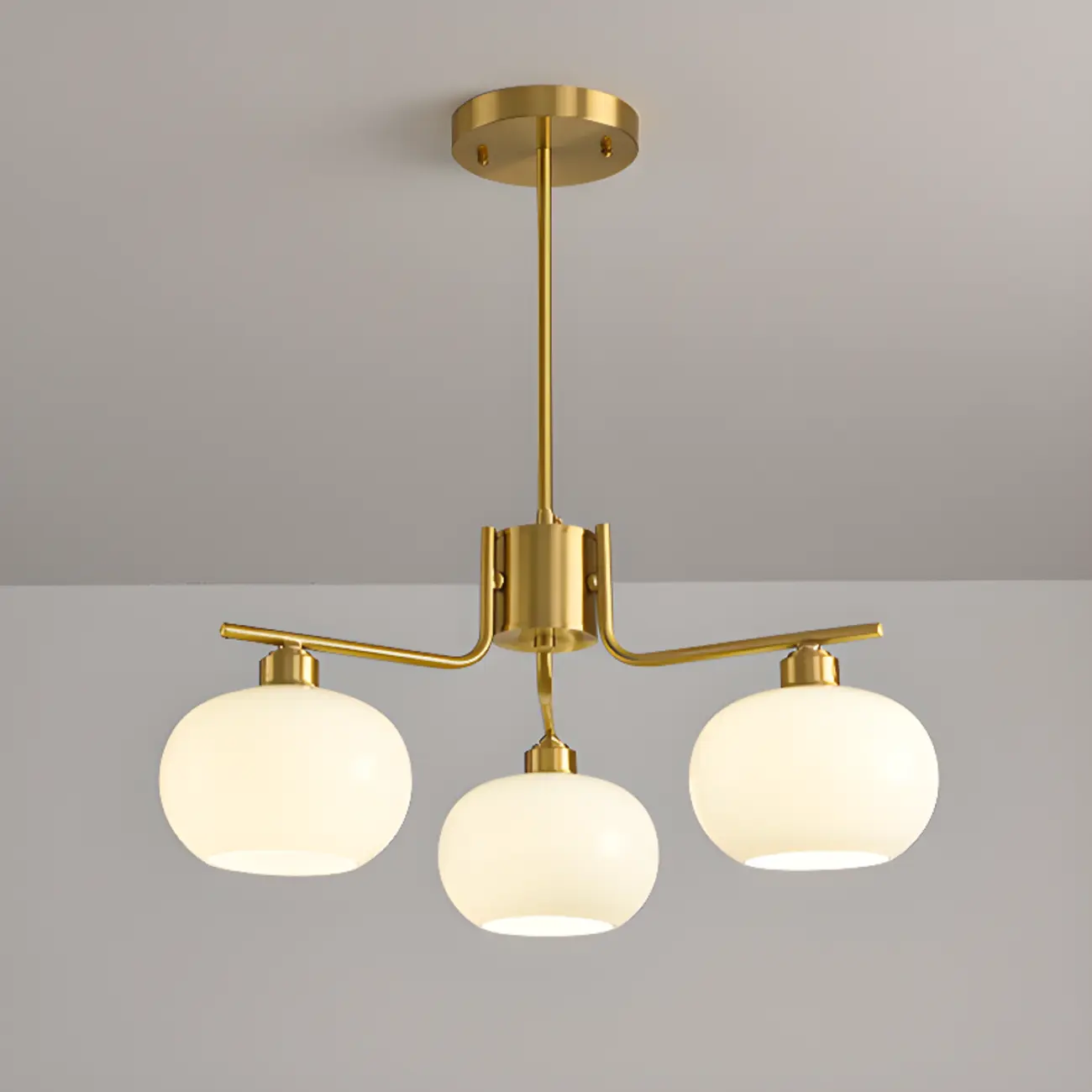 Modern Glass Globe Chandelier Adjustable Hanging Length Image - 20 | homeyfad