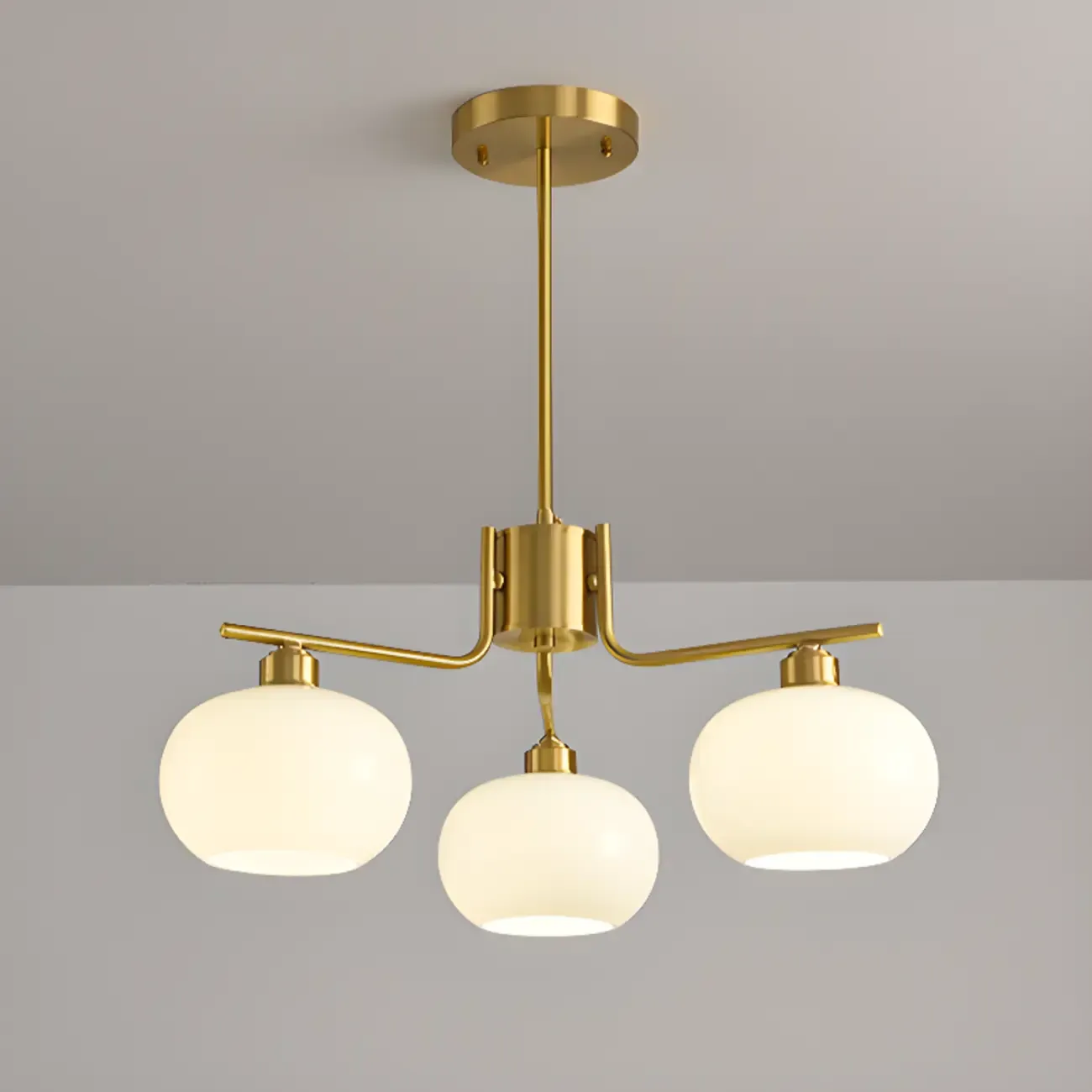 Modern Glass Globe Chandelier Adjustable Hanging Length Image - 20