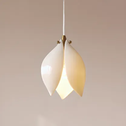 Elegant Ceramic Bud Shape LED Pendant Lamp for Modern Living Room Image - 6