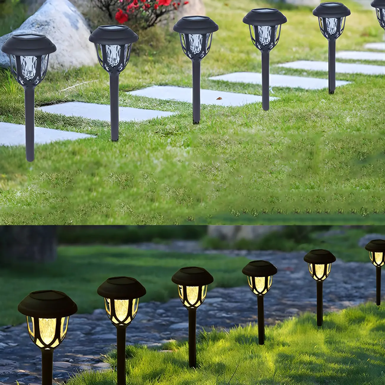 Solar LED Crystal Outdoor Bollard Lights for Gardens and Patios Image - 6 | homeyfad