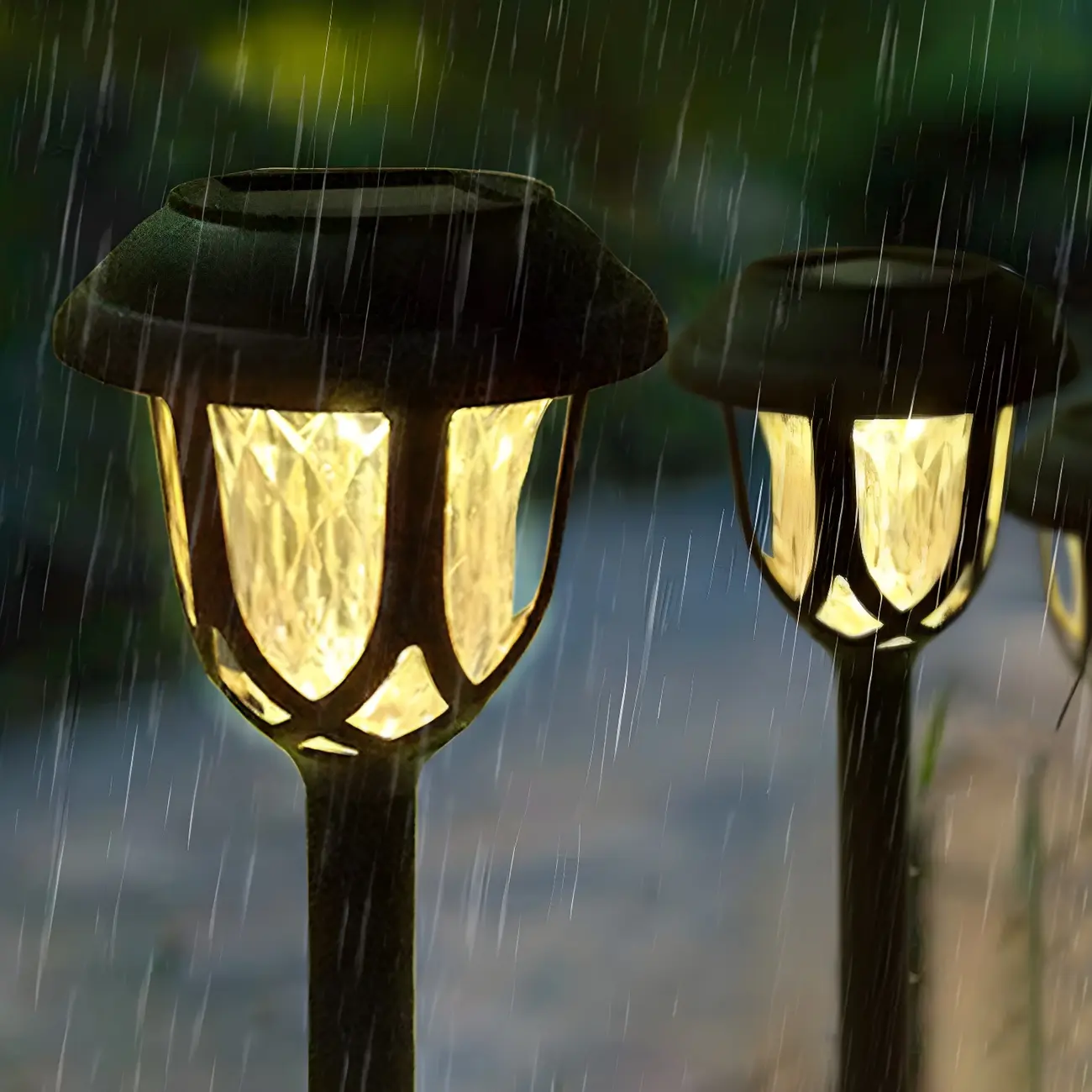 Solar LED Crystal Outdoor Bollard Lights for Gardens and Patios Image - 7 | homeyfad