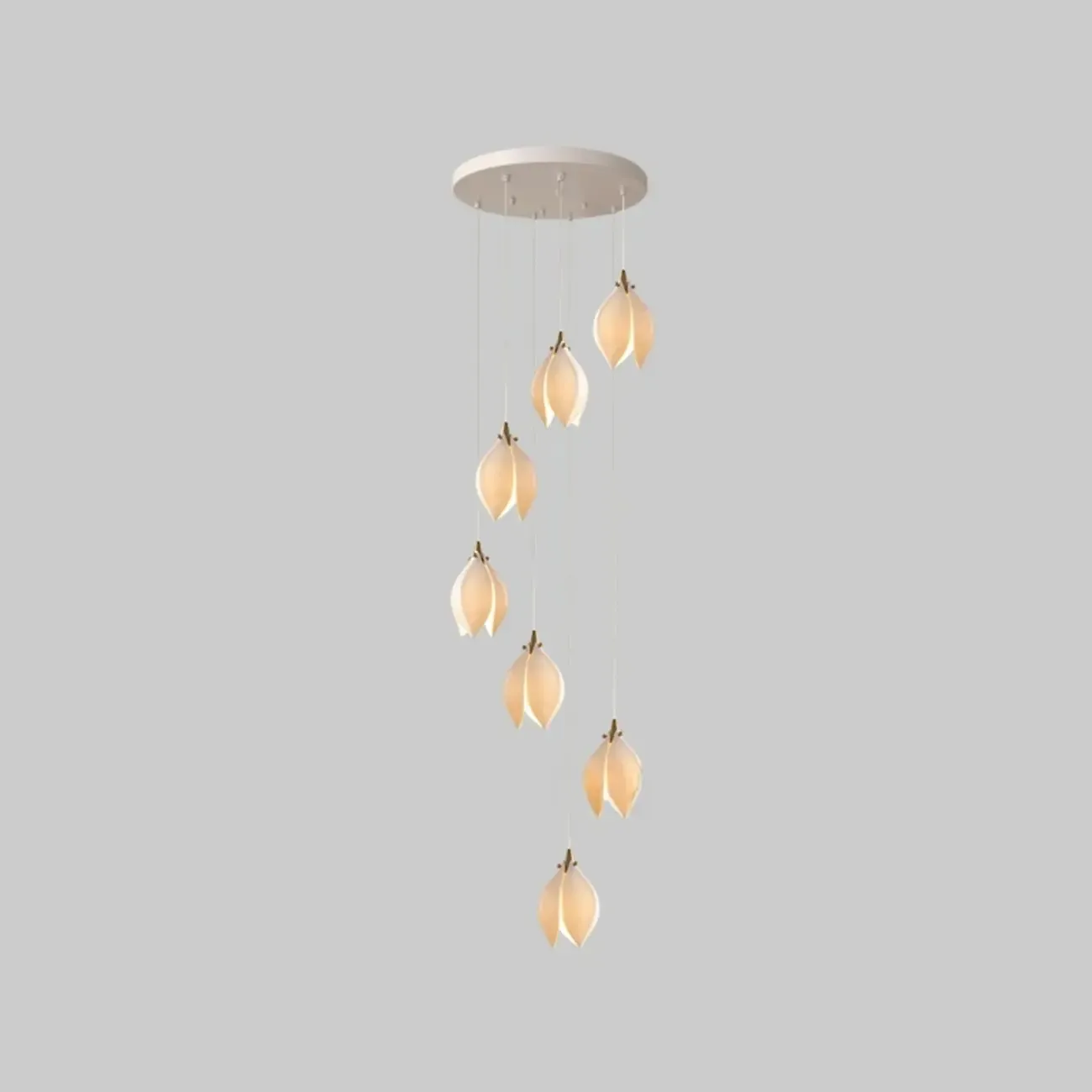 Elegant Ceramic Bud Shape LED Pendant Lamp for Modern Living Room Image - 10
