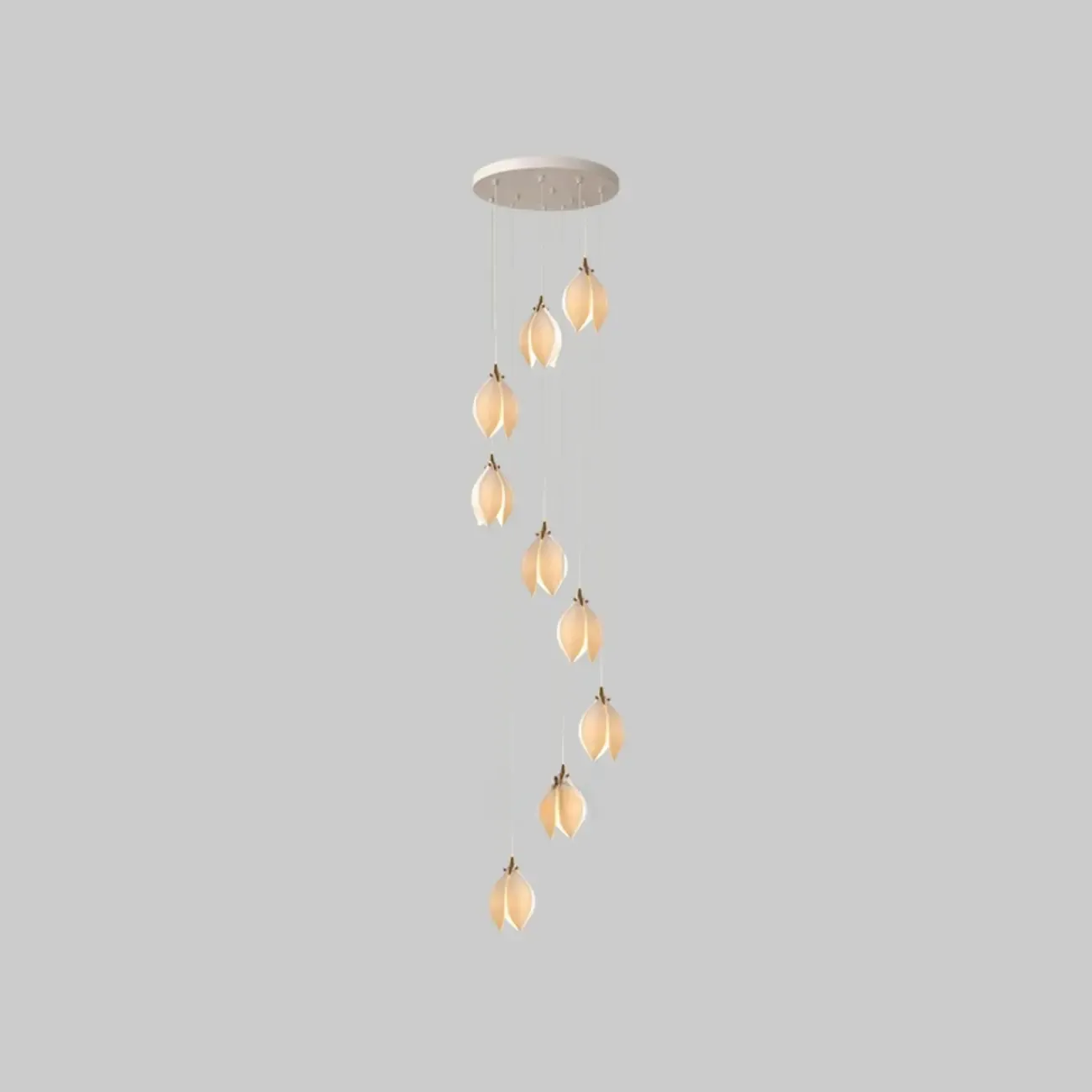 Elegant Ceramic Bud Shape LED Pendant Lamp for Modern Living Room Image - 11