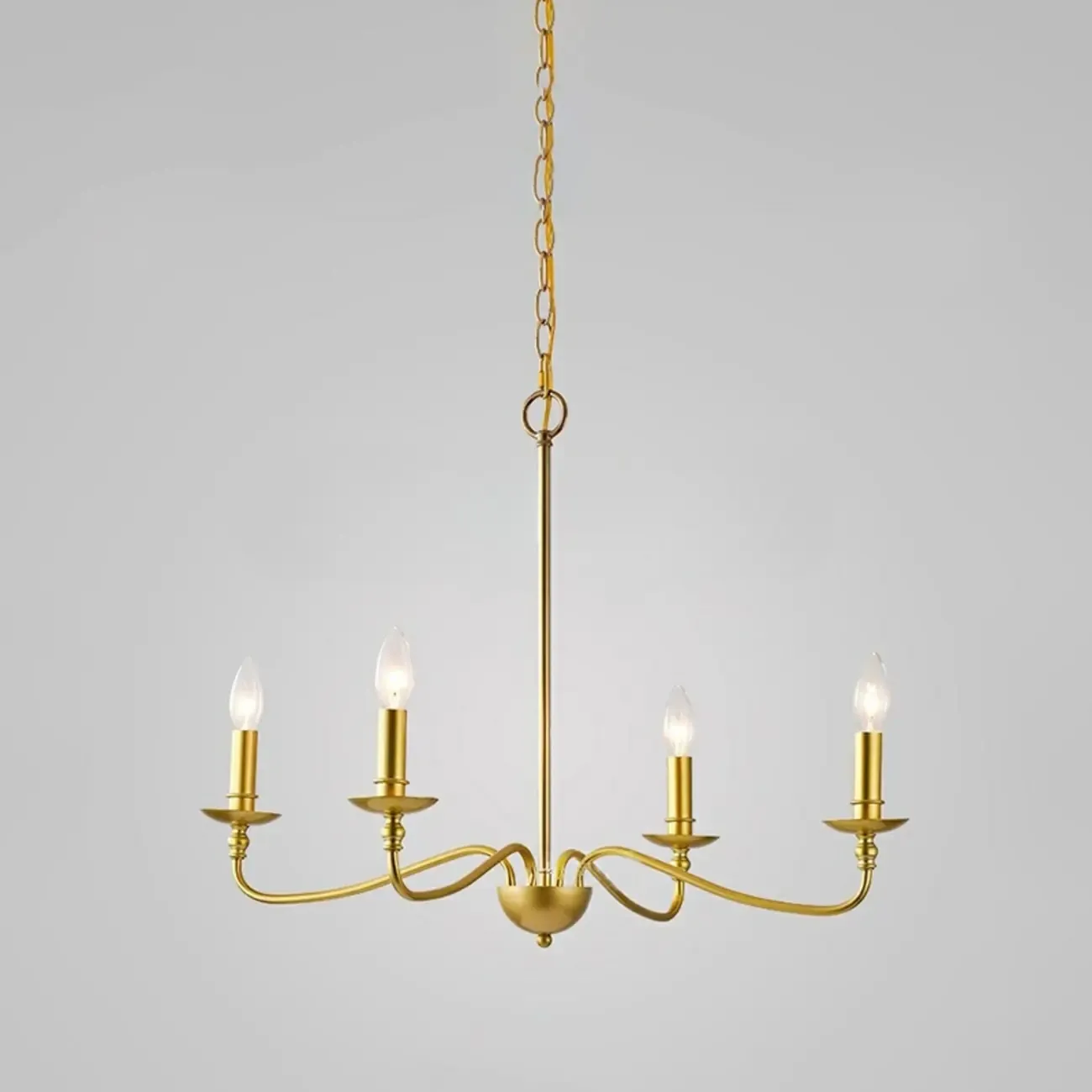 8-Light Vintage Elegant Candle Chandelier for Living Room Image - 10