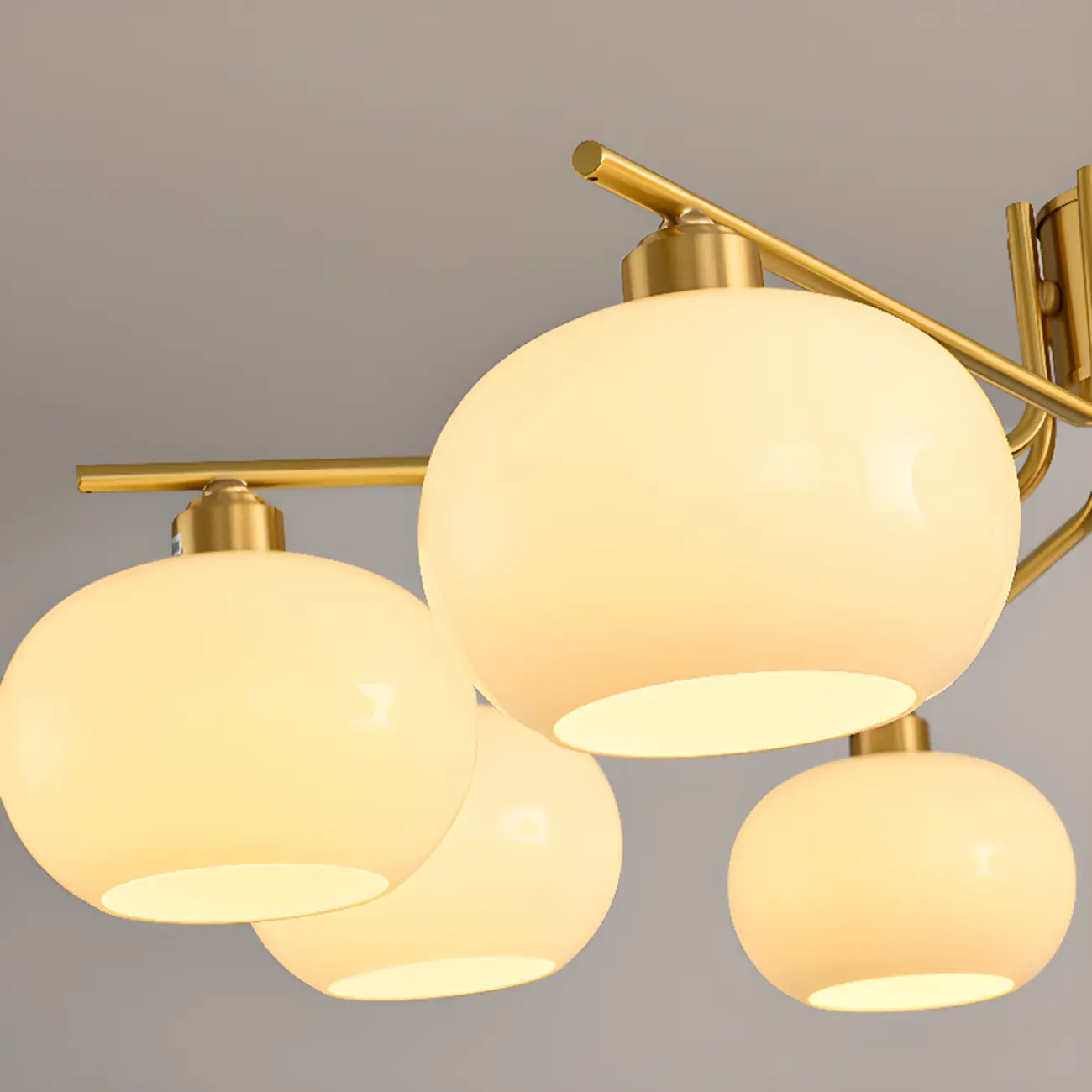 Modern Glass Globe Chandelier Adjustable Hanging Length Image - 26 | homeyfad