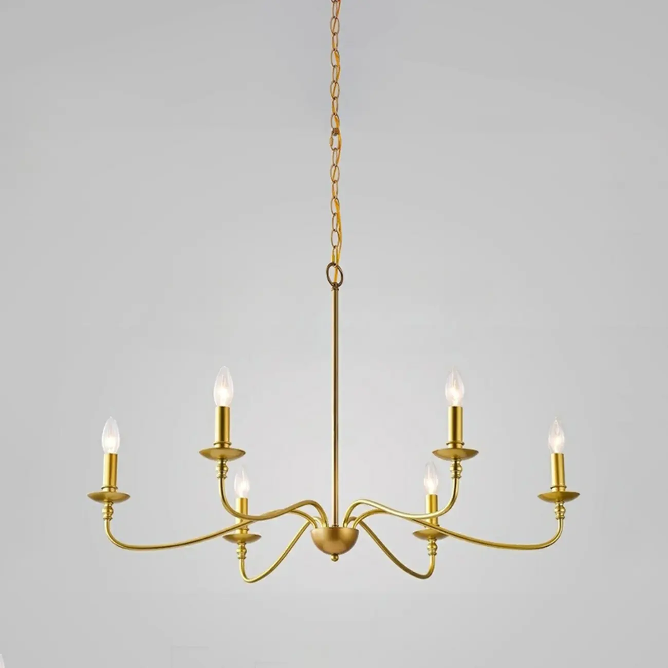 8-Light Vintage Elegant Candle Chandelier for Living Room Image - 11 | homeyfad