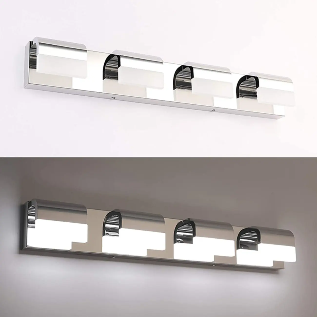 Bathroom Vanity Wall Lights Over Mirror with Lampshade  Image - 12 | homeyfad