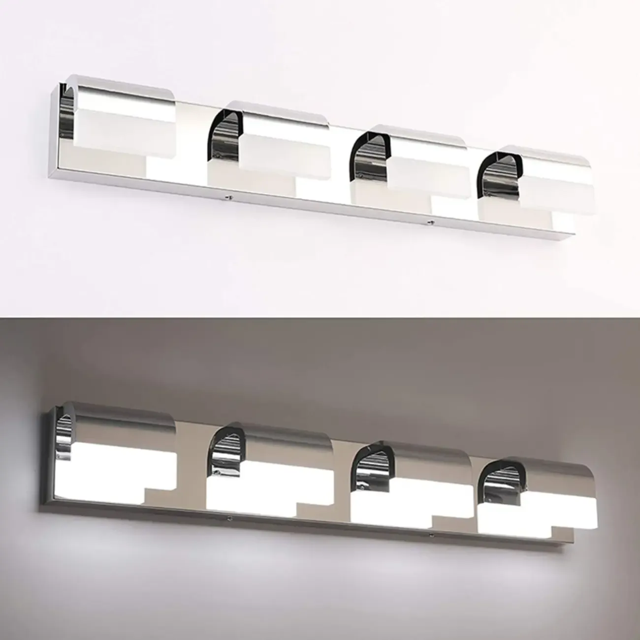 Bathroom Vanity Wall Lights Over Mirror with Lampshade  Image - 12