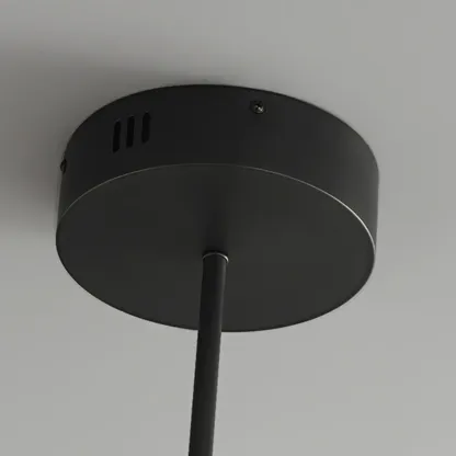 Modern Clear Glass Chandelier with Adjustable Hanging Length Image - 9