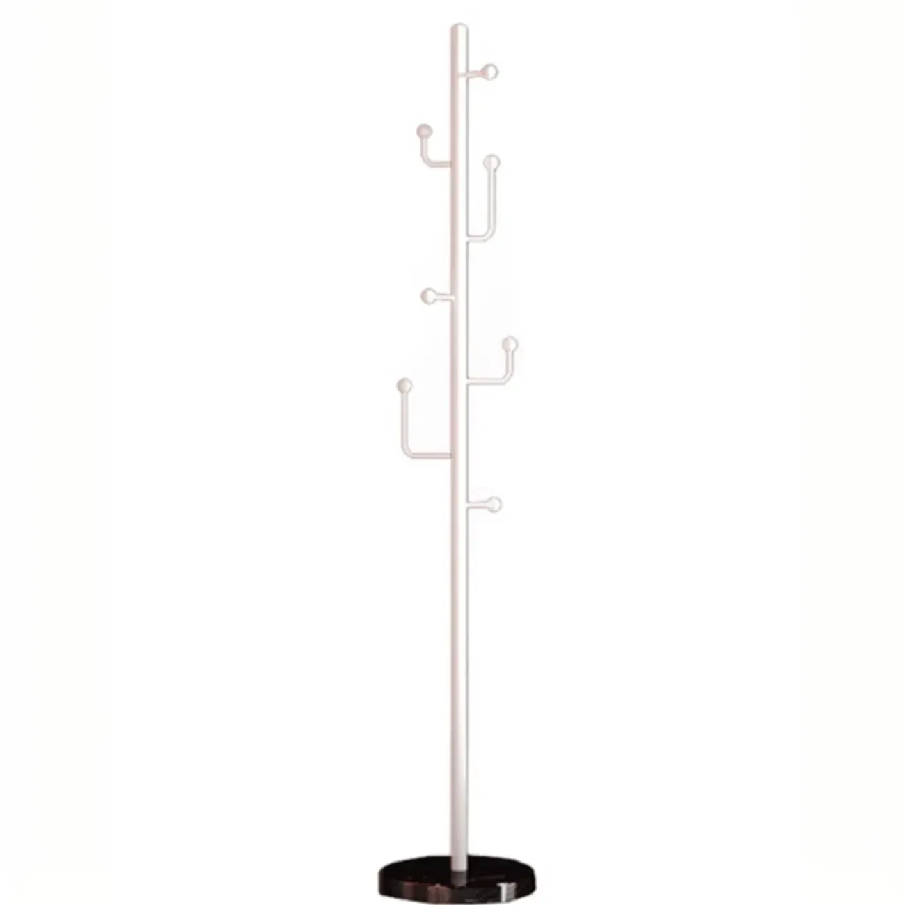 Glam Black Metal Freestanding Coat Rack Image - 10